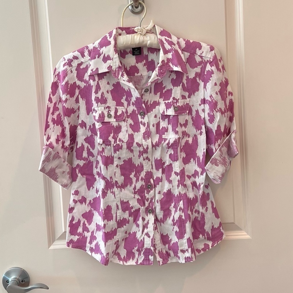 Style & Co Linen Top - Picture 2 of 16